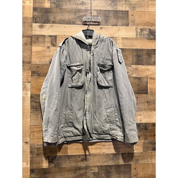 Hurley Casual Workwear Jacket- Gray- Women Size XL - Picture 1 of 7